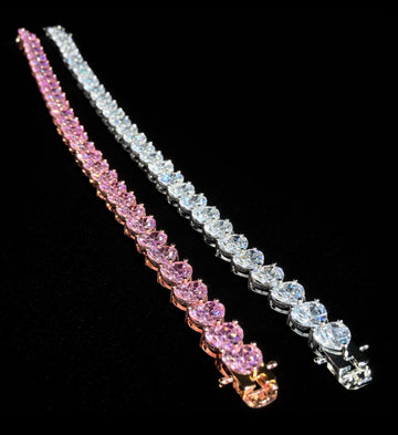 Heart Tennis Bracelet